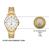 Shop Authentic Fossil Blue Dive Three Hand White Dial Gold Steel Strap Watch For Women - ES5350 - Luxxuri
