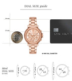  Shop Authentic Michael Kors Maren Chronograph Rose Gold Dial Rose Gold Steel Strap Watch for Women - MK7494 - Luxxuri