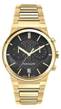  Shop Authentic Salvatore Ferragamo Sapphire Chrono Black Dial Gold Steel Strap Watch for Men - SFME01323 - Luxxuri