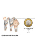 Just Cavalli Carezza Rose Gold Dial Two Tone Steel Strap Watch for Women - JC1L372M0065