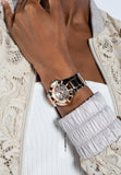  Shop Authentic Guess Sunray Multifunction Crystals Silver Dial Two Tone Steel Strap Watch For Women - GW0616L3 - Luxxuri