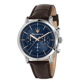  Shop Authentic Maserati Epoca Chronograph Blue Dial Brown Leather Strap Watch For Men - R8871618014 - Luxxuri