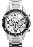  Shop Authentic Marc Jacobs Rock Chronograph White Dial Silver Steel Strap Watch for Men - MBM5027 - Luxxuri