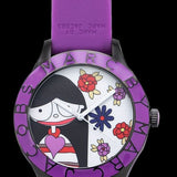  Shop Authentic Marc Jacobs Marc White Dial Purple Silicone Strap Watch for Women - MBM5514 - Luxxuri
