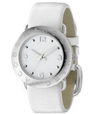  Shop Authentic Marc Jacobs Amy White Dial White Leather Strap Watch for Women - MBM1136 - Luxxuri