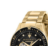  Shop Authentic Maserati SFIDA Black Dial Yellow Gold Toned Stainless Steel Watch For Men - R8823140003 - Luxxuri