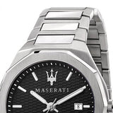  Shop Authentic Maserati Stile Analog Black Dial Silver Steel Strap Watch For Men - R8853142003 - Luxxuri
