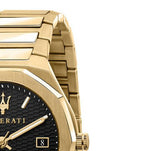  Shop Authentic Maserati Stile Black Dial Gold Steel Strap Watch For Men - R8853142004 - Luxxuri