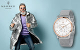  Shop Authentic Maserati Epoca White Dial Chronograph Silver Mesh Bracelet Watch For Men - R8873618009 - Luxxuri