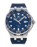  Shop Authentic Maurice Lacroix Aikon Venturer Blue Dial Blue Rubber Strap Watch for Men - AI6058-SS001-430-1 - Luxxuri
