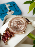  Shop Authentic Michael Kors Parker Rose Gold Dial Two Tone Steel Strap Watch for Women - MK6239 - Luxxuri