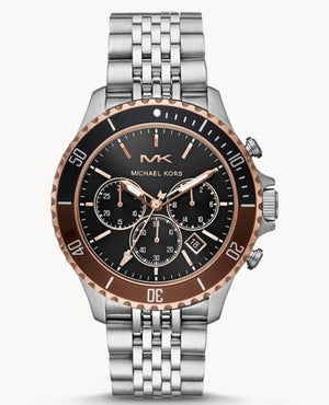  Shop Authentic Michael Kors Bayville Chronograph Black Dial Silver Steel Strap Watch For Men - MK8725 - Luxxuri