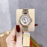  Shop Authentic Michael Kors Camille Multifunction White Dial Rose Gold Steel Strap Watch For Women  - MK4700 - Luxxuri