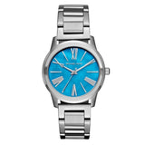  Shop Authentic Michael Kors Hartman Quartz Blue Dial Silver Steel Strap Watch For Women - MK3519 - Luxxuri