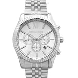  Shop Authentic Michael Kors Lexington Silver Dial Silver Steel Strap Watch for Men - MK8405 - Luxxuri