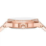  Shop Authentic Michael Kors Lennox Three Hand Rose Gold Dial Rose Gold Steel Strap Watch For Women - MK7230 - Luxxuri
