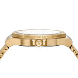  Shop Authentic Michael Kors Lennox Three-Hand Gold Dial Gold Mesh Bracelet Watch For Women - MK7335 - Luxxuri