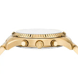  Shop Authentic Michael Kors Lexington Chronograph Blue Dial Gold Steel Strap Watch for Men - MK9153 - Luxxuri