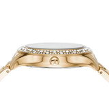  Shop Authentic Michael Kors Liliane Mother of Pearl White Dial Gold Steel Strap Watch For Women - MK4555 - Luxxuri