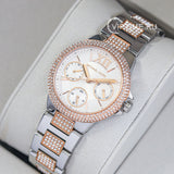  Shop Authentic Michael Kors Camille Multifunction White Dial Two Tone Steel Strap Watch For Women - MK6846 - Luxxuri