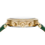  Shop Authentic Michael Kors Parker Chronograph Green Dial Green Leather Strap Watch For Women - MK6985 - Luxxuri
