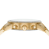 Shop Authentic Michael Kors Ritz Chronograph Gold Dial Gold Steel Strap Watch For Women - MK6937 - Luxxuri