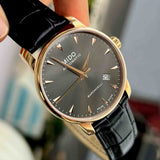  Shop Authentic Mido Baroncelli III Automatic Grey Dial Black Leather Strap Watch For Men - M8600.3.13.4 - Luxxuri