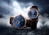  Shop Authentic Mido Baroncelli III Automatic Blue Dial Brown Leather Strap Watch For Men - M8600.3.15.8 - Luxxuri