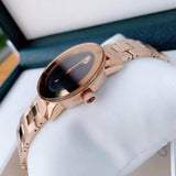  Shop Authentic Movado Bold Black Dial Rose Gold Steel Strap Watch for Women - 3600463 - Luxxuri