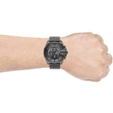  Shop Authentic Diesel Mega Chief Chronograph Black Dial Black Steel Strap Watch For Men - DZ4527 - Luxxuri