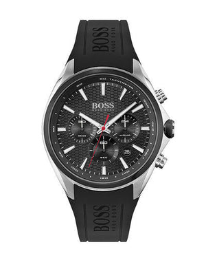  Shop Authentic Hugo Boss Distinct Black Dial Black Rubber Strap Watch for Men - 1513855 - Luxxuri