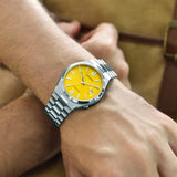  Shop Authentic Citizen Tsuyosa Automatic Yellow Dial Silver Steel Strap Watch for Men - NJ0150-81Z - Luxxuri
