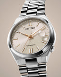  Shop Authentic Citizen Tsuyosa Automatic Oatmeal White Dial Silver Steel Strap Watch For Men - NJ0151-88W - Luxxuri