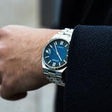  Shop Authentic Citizen Tsuyosa Automatic Dark Blue Dial Silver Steel Strap Watch For Men - NJ0151-88L - Luxxuri