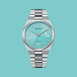  Shop Authentic Citizen Tsuyosa Automatic Turquoise Dial Silver Steel Strap Watch For Men - NJ0151-88M - Luxxuri