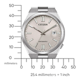  Shop Authentic Citizen Tsuyosa Automatic Oatmeal White Dial Silver Steel Strap Watch For Men - NJ0151-88W - Luxxuri