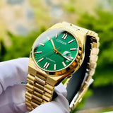  Shop Authentic Citizen Tsuyosa Automatic Green Dial Gold Steel Strap Watch For Men - NJ0152-51X - Luxxuri