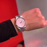  Shop Authentic Citizen x Pantone Automatic Dreamy Pink Dial Silver Steel Strap Watch For Men - NJ0158-89X - Luxxuri