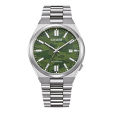 Shop Authentic Citizen Tsuyosa Automatic Camouflage Green Dial Silver Steel Strap Watch For Men - NJ0159-86X - Luxxuri