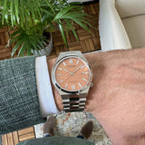 Shop Authentic Citizen Tsuyosa Automatic Salmon Orange Dial Silver Steel Strap Watch For Men - NJ0159-86Z - Luxxuri