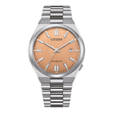  Shop Authentic Citizen Tsuyosa Automatic Salmon Orange Dial Silver Steel Strap Watch For Men - NJ0159-86Z - Luxxuri