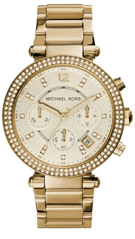  Shop Authentic Michael Kors Parker Gold Dial Gold Steel Strap Watch for Women - MK5354 - Luxxuri