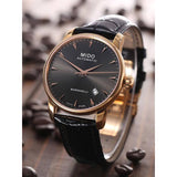  Shop Authentic Mido Baroncelli III Automatic Grey Dial Black Leather Strap Watch For Men - M8600.3.13.4 - Luxxuri