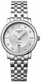 Tissot Carson Premium Automatic Lady Diamonds Silver Dial Silver Steel Strap Watch for Women - T122.207.11.036.00