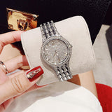  Shop Authentic Bulova Crystal Collection Silver Dial Silver Steel Strap Watch for Women - 96L243 - Luxxuri