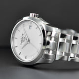  Shop Authentic Tissot T Trend Couturier White Dial Silver Steel Strap Watch For Women - T035.210.11.011.00 - Luxxuri