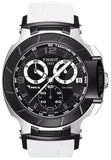  Shop Authentic Tissot T Race Chronograph Black Dial White Rubber Strap Watch for Men - T048.417.27.057.05 - Luxxuri