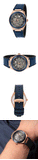  Shop Authentic Maserati Triconic Skeleton Black Dial Blue Leather Strap Watch For Men - R8821139001 - Luxxuri