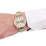  Shop Authentic Maserati Epoca Golden Dial Golden Mesh Bracelet Watch For Men - R8853118003 - Luxxuri