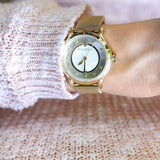  Shop Authentic Maserati Epoca Mother of Pearl Dial Yellow Gold Mesh Strap Watch For Women - R8853118502 - Luxxuri